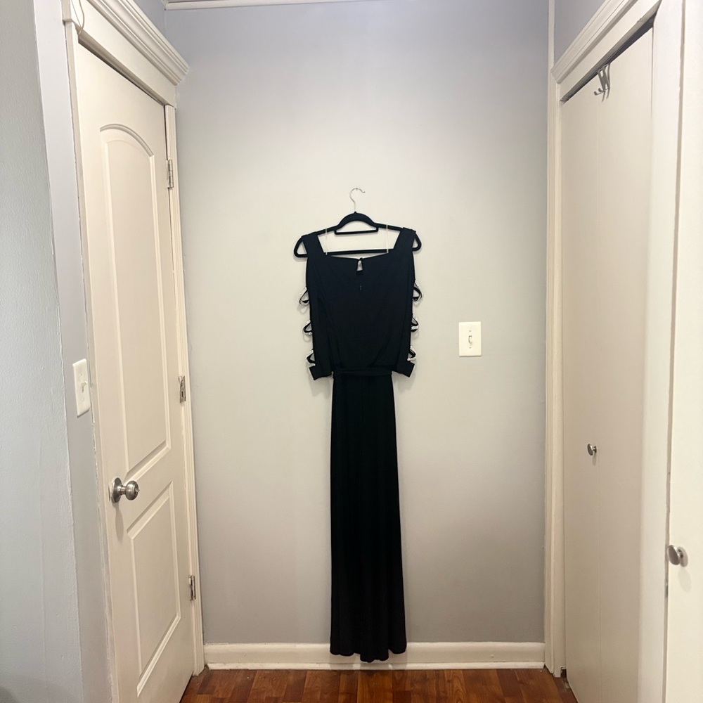 Elegant Black Evening jumpsuit - Picture 8 of 14